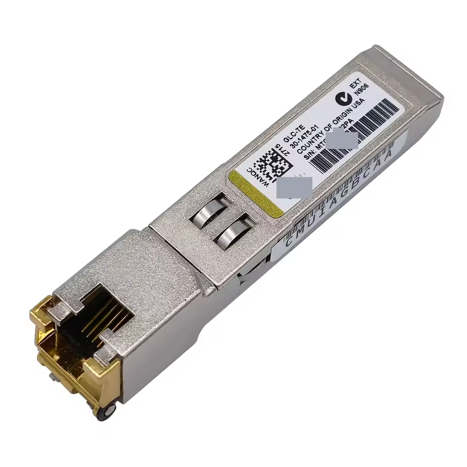 Stocked 1000BASE-T Standard Gigabit Ethernet Transceiver Module Copper SFP RJ-45 Networking Devices-GLC-TE