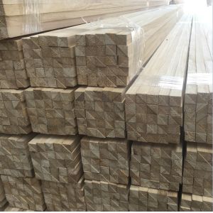 Paulownia Batten Square Triangle Chamfer Wood Strips with Project Solution