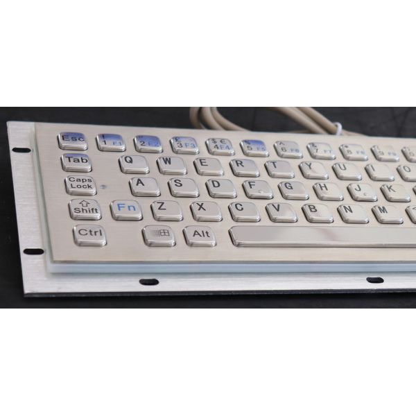 Ruggedized Industrial Metal Keyboard Compact Entry SS Keyboard For Info Kiosk
