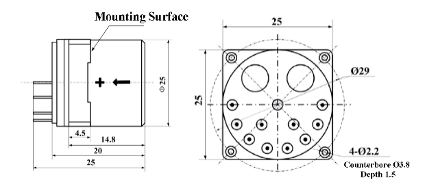 KSACC121Q Quartz Flexible Accelerometer for Inertial Navigation