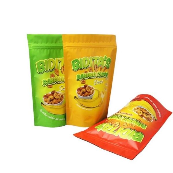 100G Clear Plastic Stand Up Zipper Pouch Resealable Biscuit Packaging