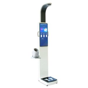 Quality Bmi Coin Operated Ultrasonic Measuring Height And Weight Scale With Printer for sale
