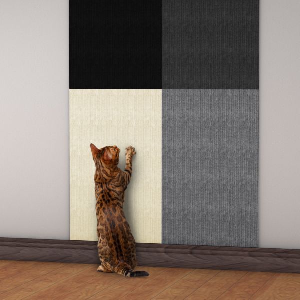 Removable Self -adhesive Cat Scratching Protector Mat For Door Protection