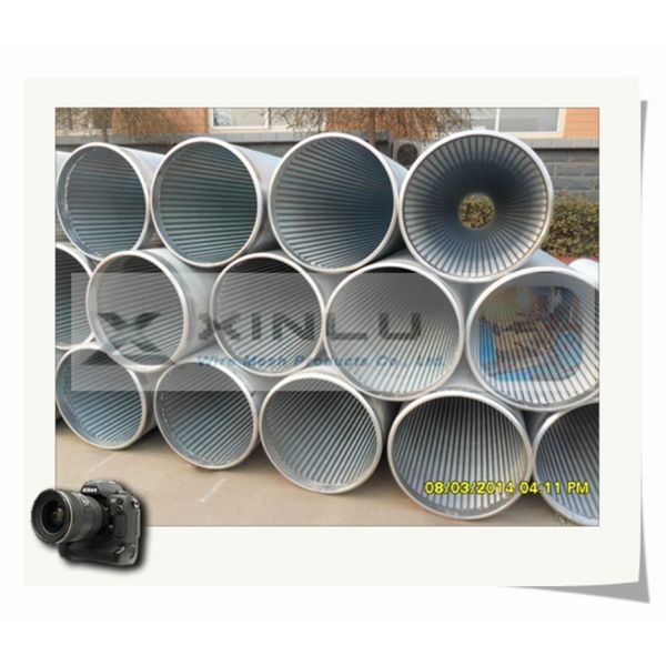 30 - 3000 Micron Filter Wedge Wire Screen Pipe V Wire Galvanized Carbon Steel Pipe