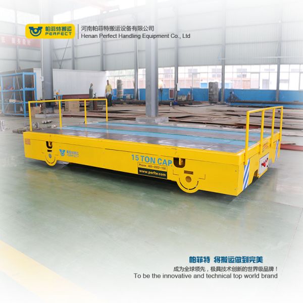 Battery Powered Rail Transfer Cart Bay to Bay Transport Equipment on Rails