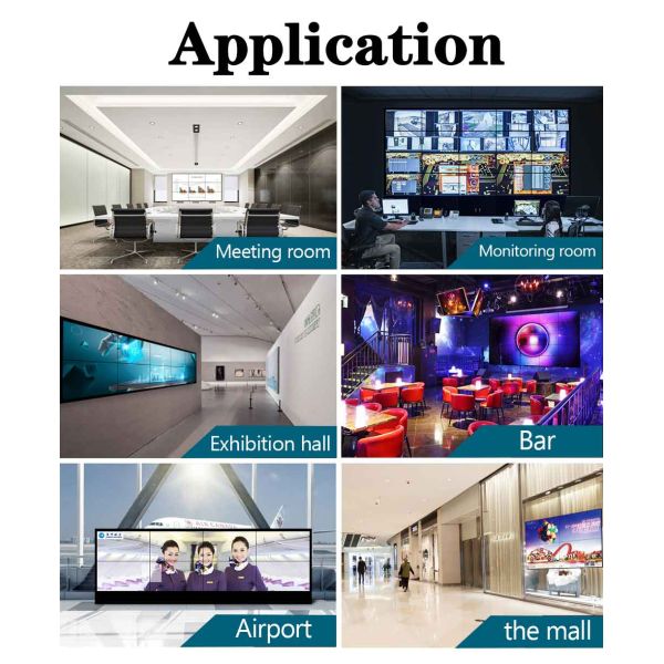700nits 3x3 Lcd Video Wall Screen 65in Seamless Splicing