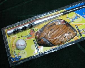 China baseball + baseball bat + baseball glove = baseball set on sale