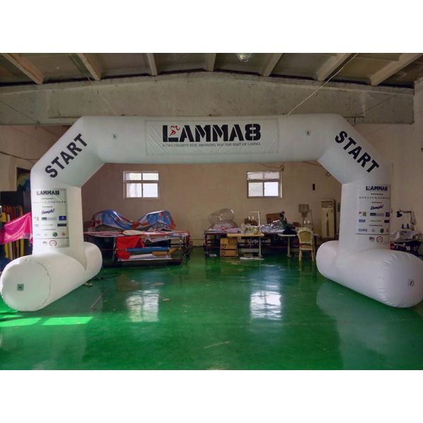 Promotion UV Printing Logo Printed Oxford Custom Inflatable Arch Giant Inflatable Arches with LED light