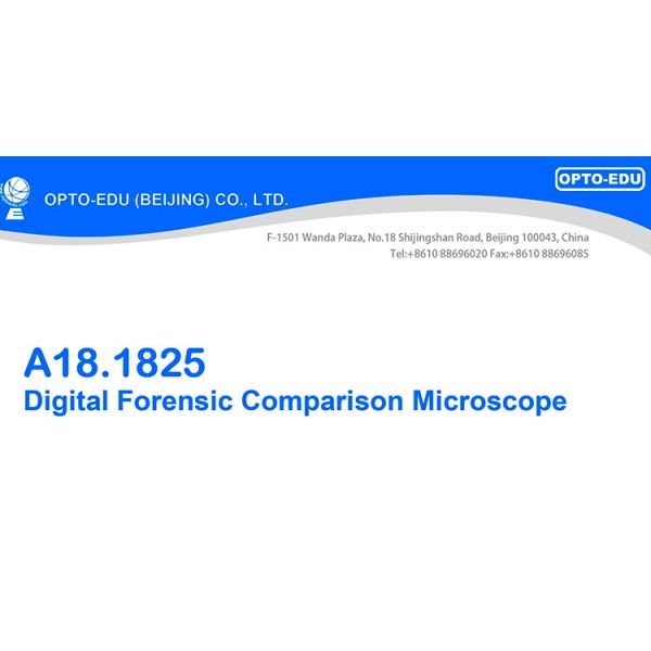 OPTO-EDU 3.2x - 192x Binocular Forensic Comparison Microscope with LED Illumination for Student and School Applications