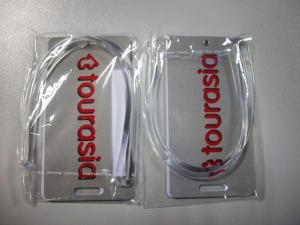 Quality Strap Attach Customized Hard Plastic PVC Luggage Tag for sale