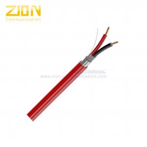 Quality FPL Shielded Fire Alarm Cable 18 AWG 2 Core Non-Plenum PVC for Smoke Detectors for sale