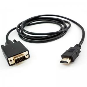 Quality 1080P 60Hz 1.8 meter HDMI TO VGA HD Adapter Laptop Computer Converter for sale