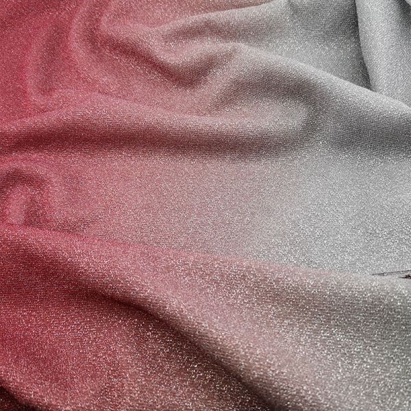 Fancy Gradient Color 147cm Stretch Sequin Fabric Tricot Knitted