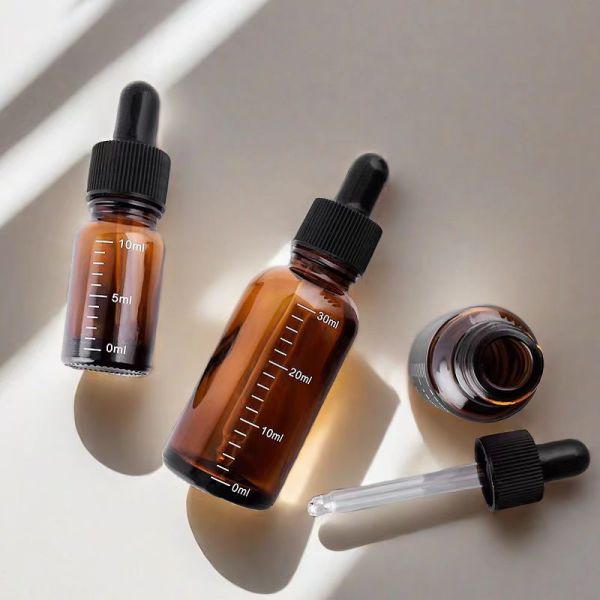 5ml Glass Bottle With Dropper , Dropper Bottle 5ml For Essential Oils / CBD oils Package