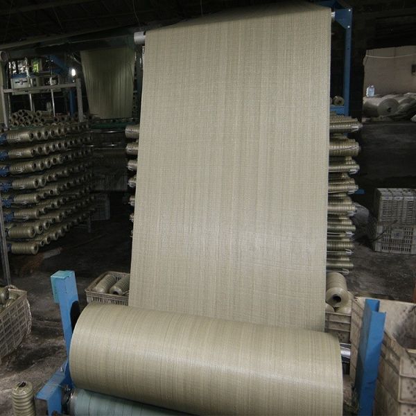 Gray Sub Bright Yellow Woven Roll 100% Virgin PP Tubular 1200D