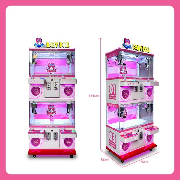 Rainny Mini Claw Machine With Credit Card Reader UK Plug Voltage 110V/220V/230V Mega