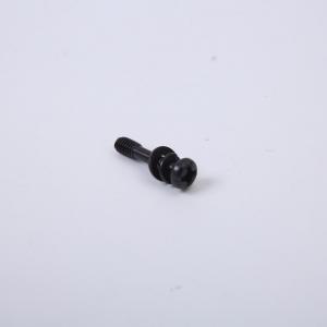 Quality Black Zinc Plated Screws Round Head With Washer Triple Set , Cross Slotted Pan Head Screw for sale