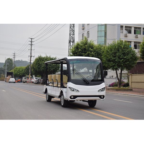 Safe & Comfortable Electric Sightseeing Bus 11 Seats 72V Lithium Battery High Climbing Ability Support Long Range