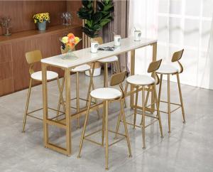 China Contemporary Golden Stainless Steel Bar Stool with backrest for Club Cafe on sale