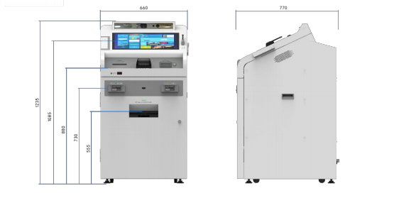 Smart Efficient Multi Functions Banking Equipment 300DPI Instant Card Printing Machine