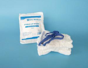 Quality Surgical Medical Sterile Gauze Lap Sponges With Blue Cotton Loop for sale