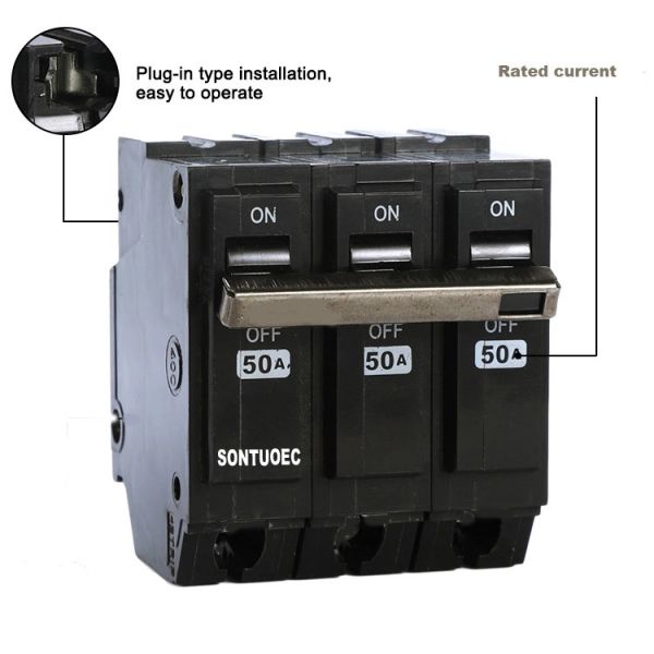 Overload Protection Plug In 10KA 75A MCB Circuit Breaker