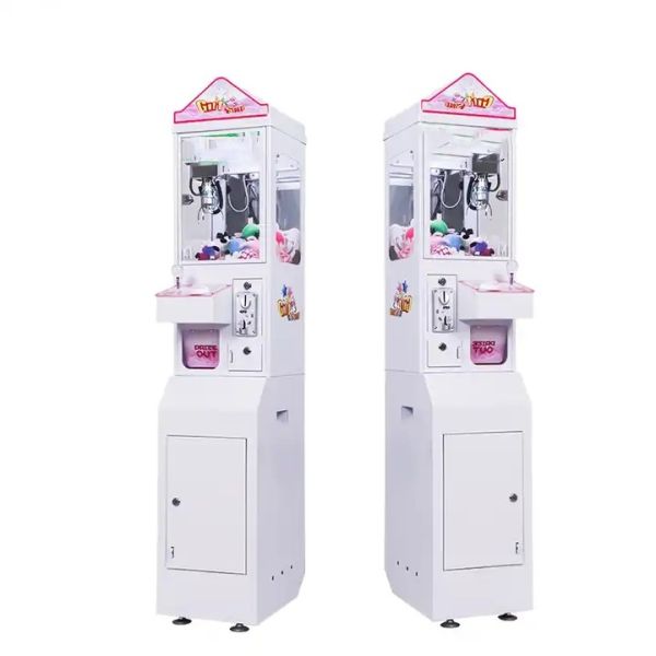 Amusement Game Center Mini Claw Machine with Bill Acceptor and Metal Acrylic Plastic