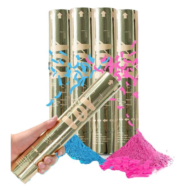 Biodegradable Gender Confetti Cannon Confetti Party Poppers