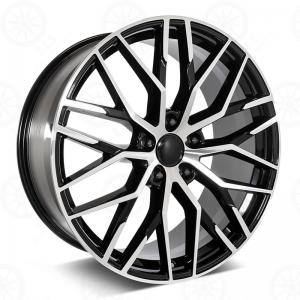 Quality A356.2 OEM 21 Inch Audi Replica Wheels 21x9.5 Alloy Rim Black Machined Face for sale