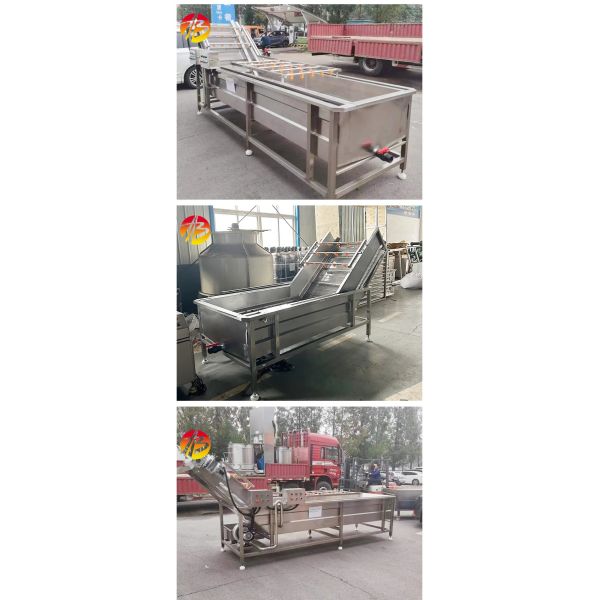 3000*1160*1400mm Advantage Save Water Bubble Washing Machine for Vegetables and Fruits