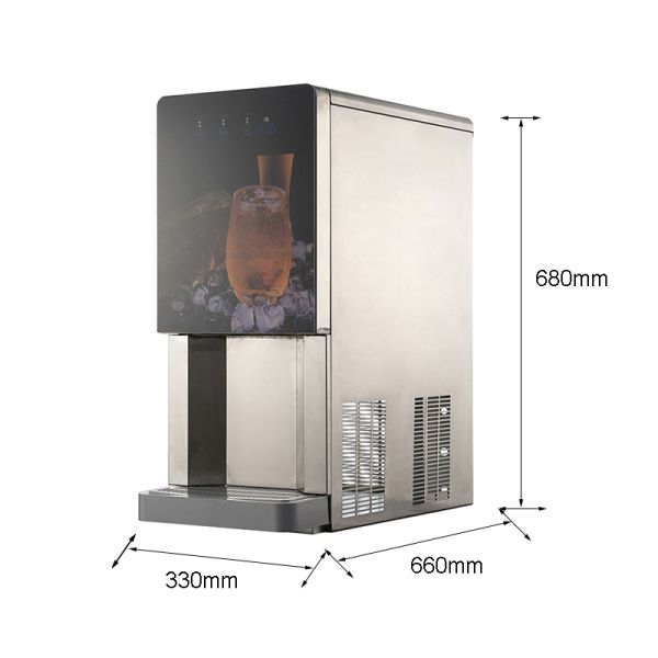 Custom Sizes Countertop Water Ice Machine with Design and 4kg Ice Storage Capacity