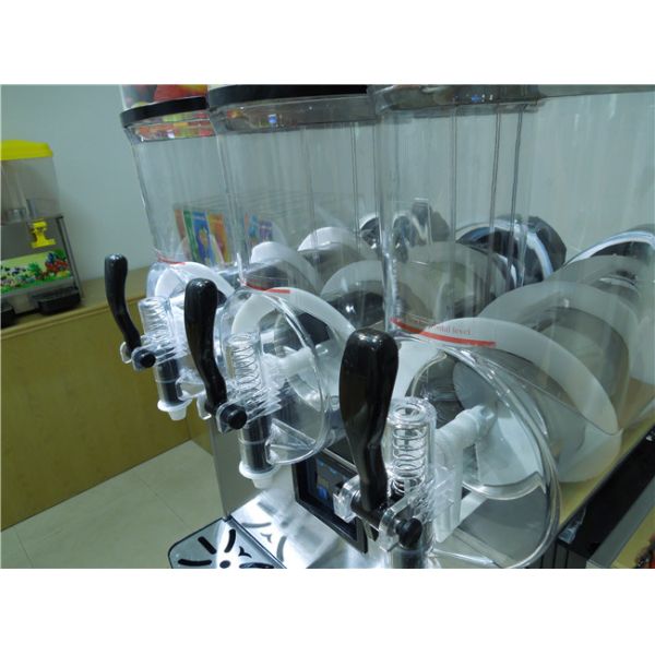 Commercial Frozen Drink Machine / Margarita Slush Machine 3 X 12 Liters Capacity