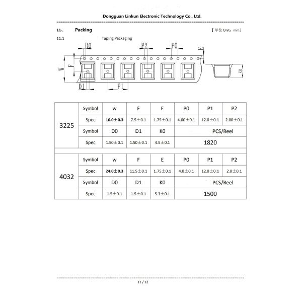 3225 SMD Zinc Oxide Varistor Voltage 3225K201-3225K681 For High Surge Current Suppression