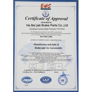 Guangzhou Jiali Auto Parts Co.,Ltd Certifications