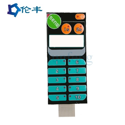 Screen Printing Membrane Switch Pad Pantone Color Circuit Metal Dome Tactile Switch