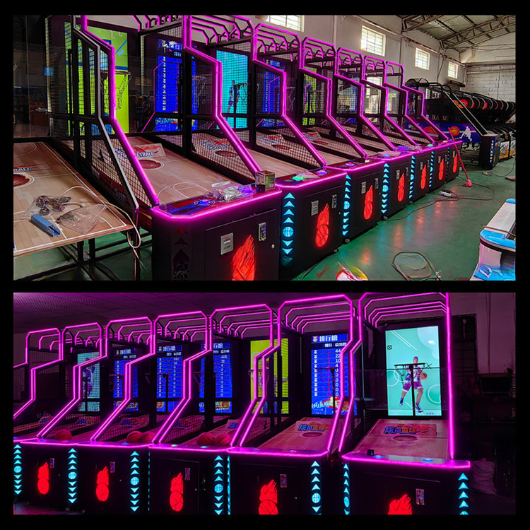 Customized Coin Operated Basketball Machine Basketball Shooting Arcade Machine Enjoyable