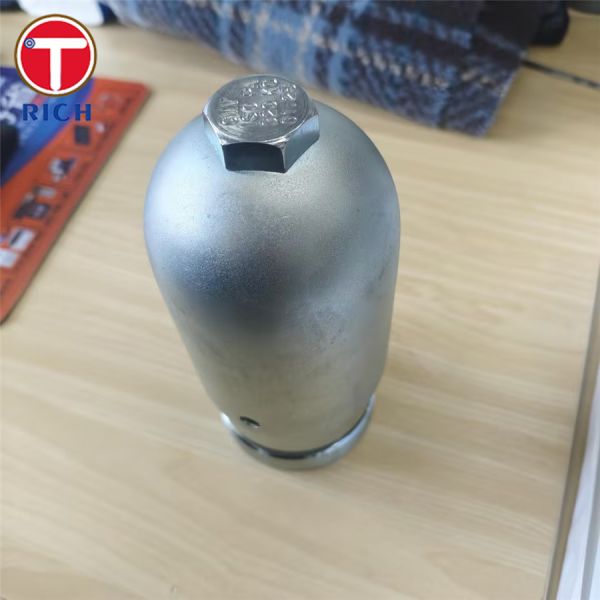 Gas Cylinder Cap Stainless Steel Stamping Parts CNC Machining Parts Gas Cylinder Cap And Neck