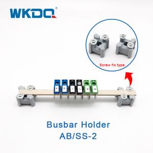 AB SS 2 Nylon 66 Terminal Busbar Holder Grey Flame Resistant