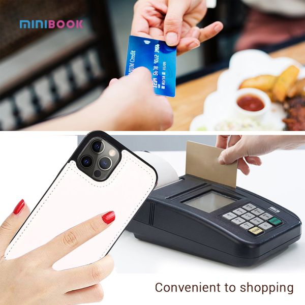 0.05kg Minibook Protective Mobile Phone Case for Iphone 13 12 PU Leather