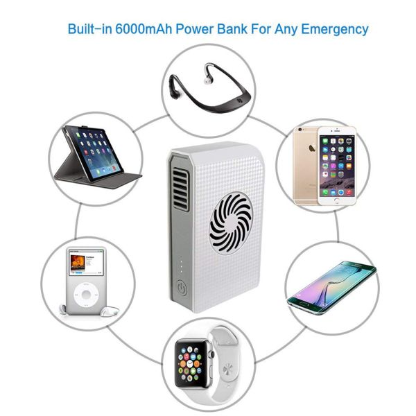 Portable Personal Cooling Fan With Rechargeable Battery