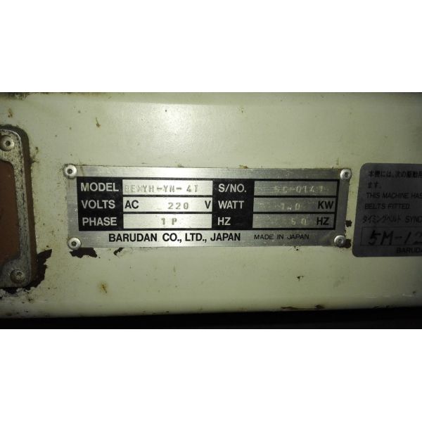 4 Heads 9 Needles Used Barudan Embroidery Machine 1 Phase 220V 50Hz