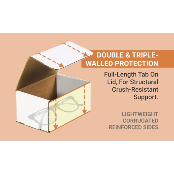 cajas de carton viny record corrugared white brown set small shipping small mailing for shipping