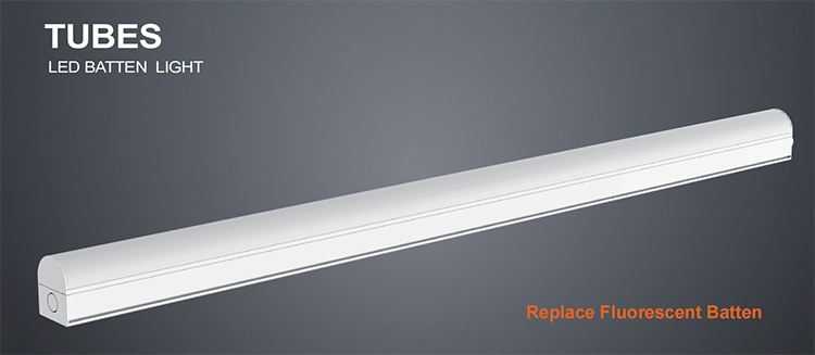 CCT Dip Switch LED Batten Light Dimmable White Housing 5 Years Warranty