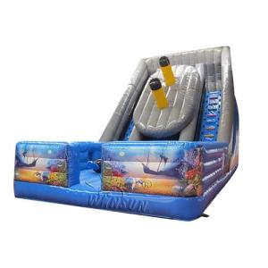 Quality Titanic Inflatable Dry Slide Fireproof PVC Made Environmental Friendly for sale