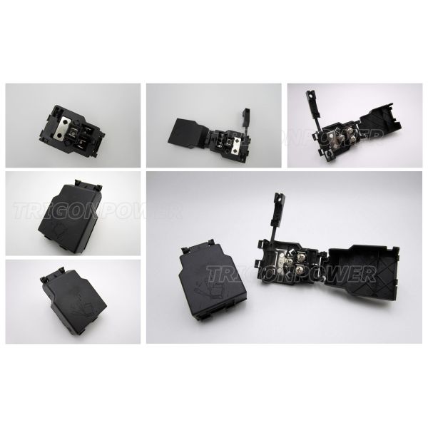 Black Color Oven Junction Box , 3 Connectors Oven Electrical Box For Mini Oven