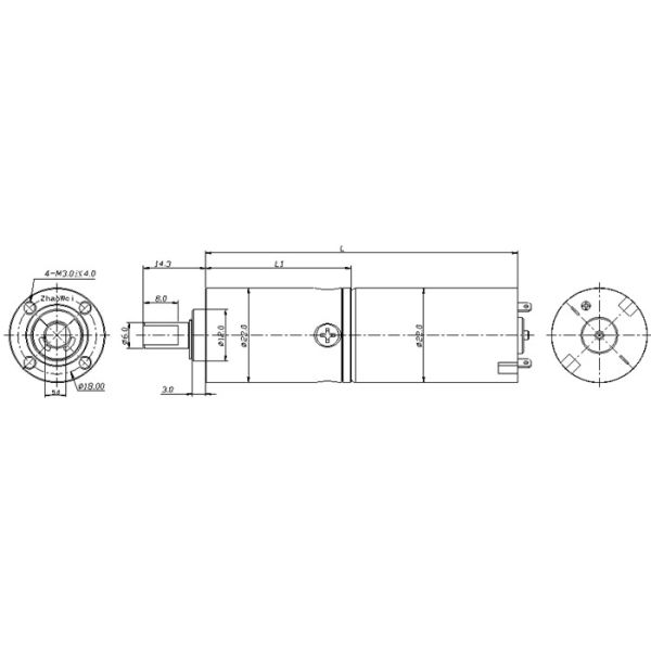 22mm Plastic Gear Tubular Motors 1nm Torque Encoder