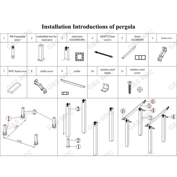 Anti Pressure WPC DIY Decking 90 X 90MM HDPE Wood Plastic Composite Boards
