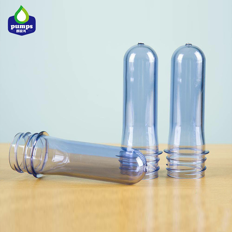Quality Transparent Blue Cosmetic PET Bottle Preform Plastic Embryo for sale