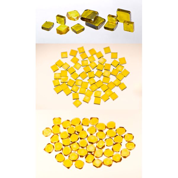 Yellow Single Crystal Diamond Plates Crystal diamond cutting tools Diamond