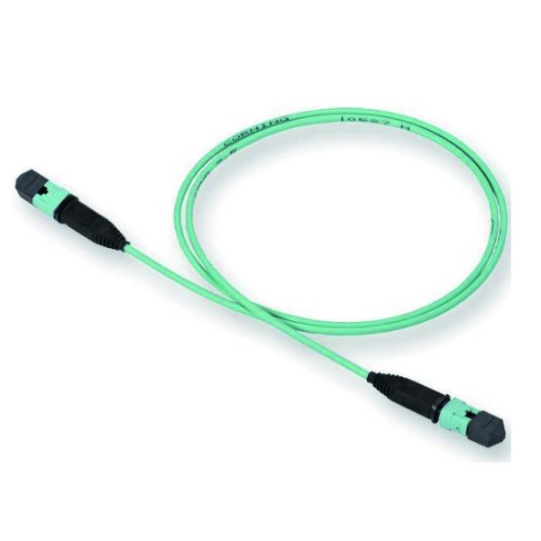 MPO Fiber Optic Cable Patch Cord 50 / 125 OM3 12C for High Speed Data Center